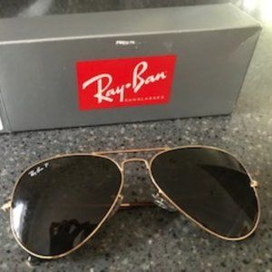 Ray-Ban Unisex POLARIZED Sunglasses, RB3025 AVIATOR CLASSIC